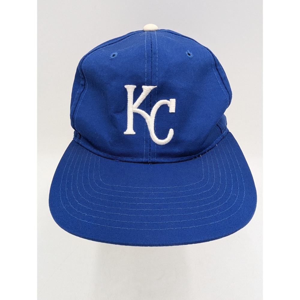 Vintage Kansas City Royals New Era MLB Pro Model Snapback Hat Blue